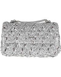 Tory Burch - Kira Woven Mini Flap Bag - Lyst
