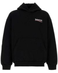Balenciaga - Cotton Sweatshirt With Political Campaign Logo - Lyst