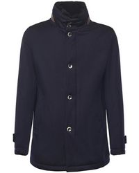 Herno - Diagonal Wool Carcoat - Lyst