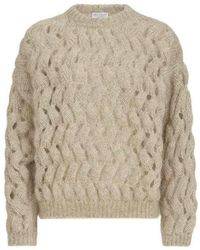 Brunello Cucinelli - Pull Col Rond - Lyst