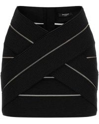 Balmain - V-Shaped Waist Skirt - Lyst