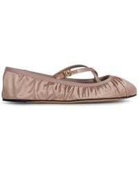 Dolce & Gabbana - Satin Ballet Flats - Lyst