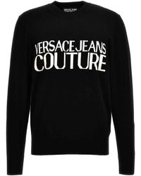 Versace - Sweater Intarsia Logo - Lyst