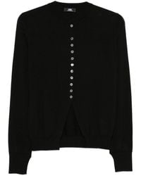 Alpha Studio - Wool Cardigan With Buttons - Lyst
