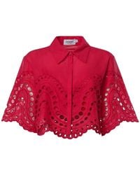 Charo Ruiz - Storm Cotton Cropped Shirt - Lyst