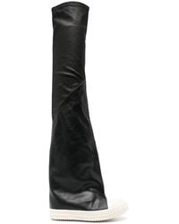 Rick Owens - Thigh-high Leather Sneaker Boots - Lyst