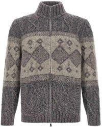 Brunello Cucinelli - Cable-Knit Wool-Blend Zip Cardigan - Lyst