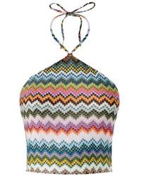 Missoni - Top With Zigzag Pattern - Lyst