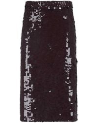P.A.R.O.S.H. - Sequin Midi Skirt - Lyst