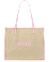 MSGM - Tote Bag With Logo - Lyst
