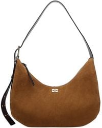 Ganni - Caramel Cafe' Medium Hobo Bag - Lyst