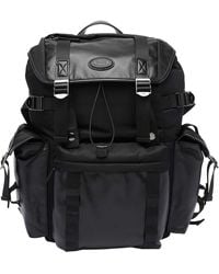 Tod's - Medium Leather And Fabric Backpack - Lyst