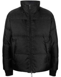 Emporio Armani - Allover Logo Down Jacket - Lyst