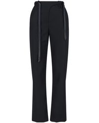 DIESEL - Tailored Pants With Biker Belt - Lyst