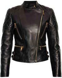 Versace - Quilted Leather Jacket - Lyst
