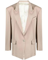 The Attico - Oversized Blazer Silhouette Peak Lapels - Lyst