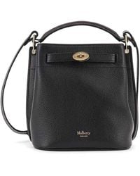 Mulberry - Leather Bucket Bag With Logo - Lyst