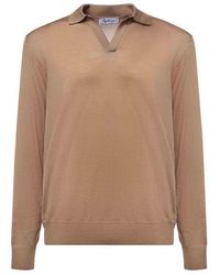 Giuliano Galiano - Wool Polo Sweater - Lyst