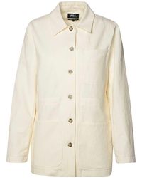 A.P.C. - Cotton Blend Jacket - Lyst