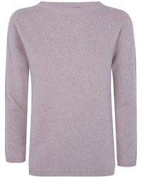 Fabiana Filippi - Lurex Platinum Boatneck Sweater - Lyst