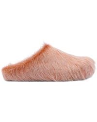 Marni - Long Hair Fussbett Sabot - Lyst