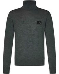 Dolce & Gabbana - Icon Virgin Wool Turtleneck Sweater - Lyst