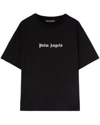 Palm Angels - Logo-print Cotton T-shirt - Lyst