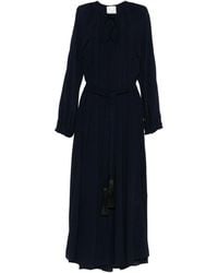 forte_forte - Crepe De Chine Long Dress - Lyst