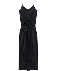 JW Anderson - J.W.Anderson Silk Dress With Knot - Lyst