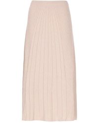 D. EXTERIOR - Flared Ribbed Skirt - Lyst