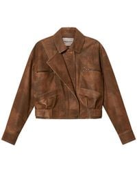 Isabel Marant - Faux-Suede Biker Jacket - Lyst