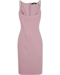 Versace - Cocktail Dress Enver Satin Fabric - Lyst