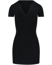 Alexander Wang - Mini Viscose Mixed Dress - Lyst
