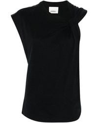 Isabel Marant - Asymmetric Organic Cotton T Shirt - Lyst