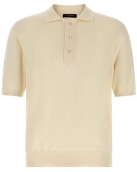 Zanone - Cotton Knit Polo Shirt - Lyst