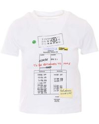 MM6 by Maison Margiela - Graphic Print T-Shirt - Lyst