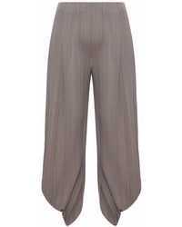 Giorgio Armani - Pleated Jersey Trousers - Lyst