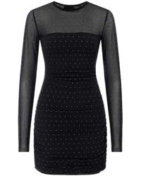Liu Jo - Sheer Cut-Out Mini Dress - Lyst