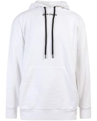 Palm Angels - Hooded Oversize Cotton Sweatshirt - Lyst