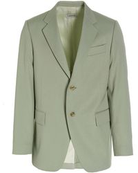 Lanvin - Wool Single Breast Blazer Jacket - Lyst