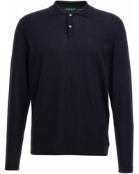 Zanone - Cotton Silk Polo Shirt - Lyst