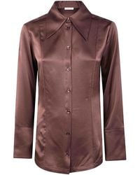 By Malene Birger - Rosiannas Satin Classic Shirt - Lyst