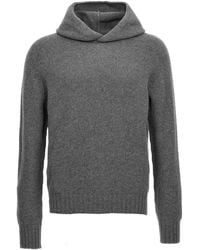 Ma'ry'ya - Wool Hooded Sweater - Lyst