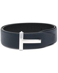Tom Ford - T Logo-buckle Leather Belt - Lyst