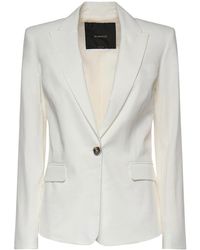 Pinko - Linen Blend Jacket - Lyst