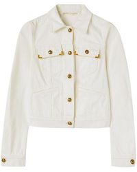 Palm Angels - Spread-collar Cotton Denim Jacket - Lyst