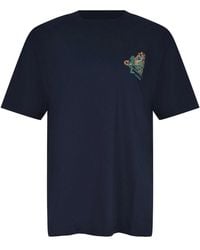 Etro - Embroidered Pegaso T-Shirt - Lyst