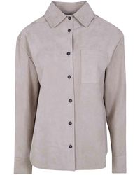 DR. HOPE - Classic Suede Overshirt - Lyst
