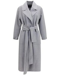 Fabiana Filippi - Belted Wool Coat - Lyst