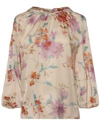 Herno - Floral Print Blouse - Lyst